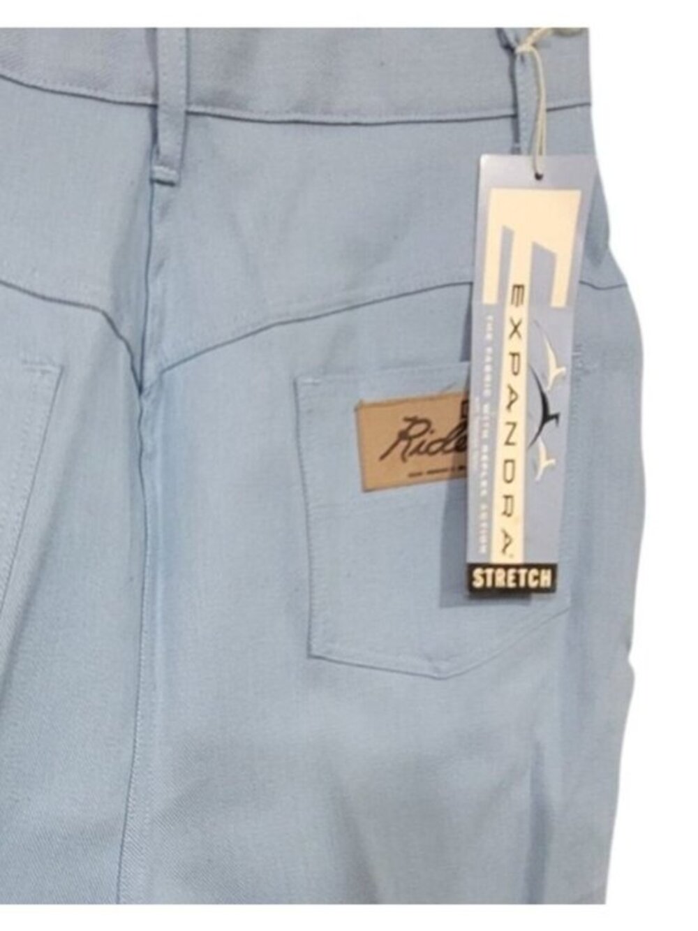 Vintage Gingham Shirt & Pants Set Light Blue - Picture 10 of 12